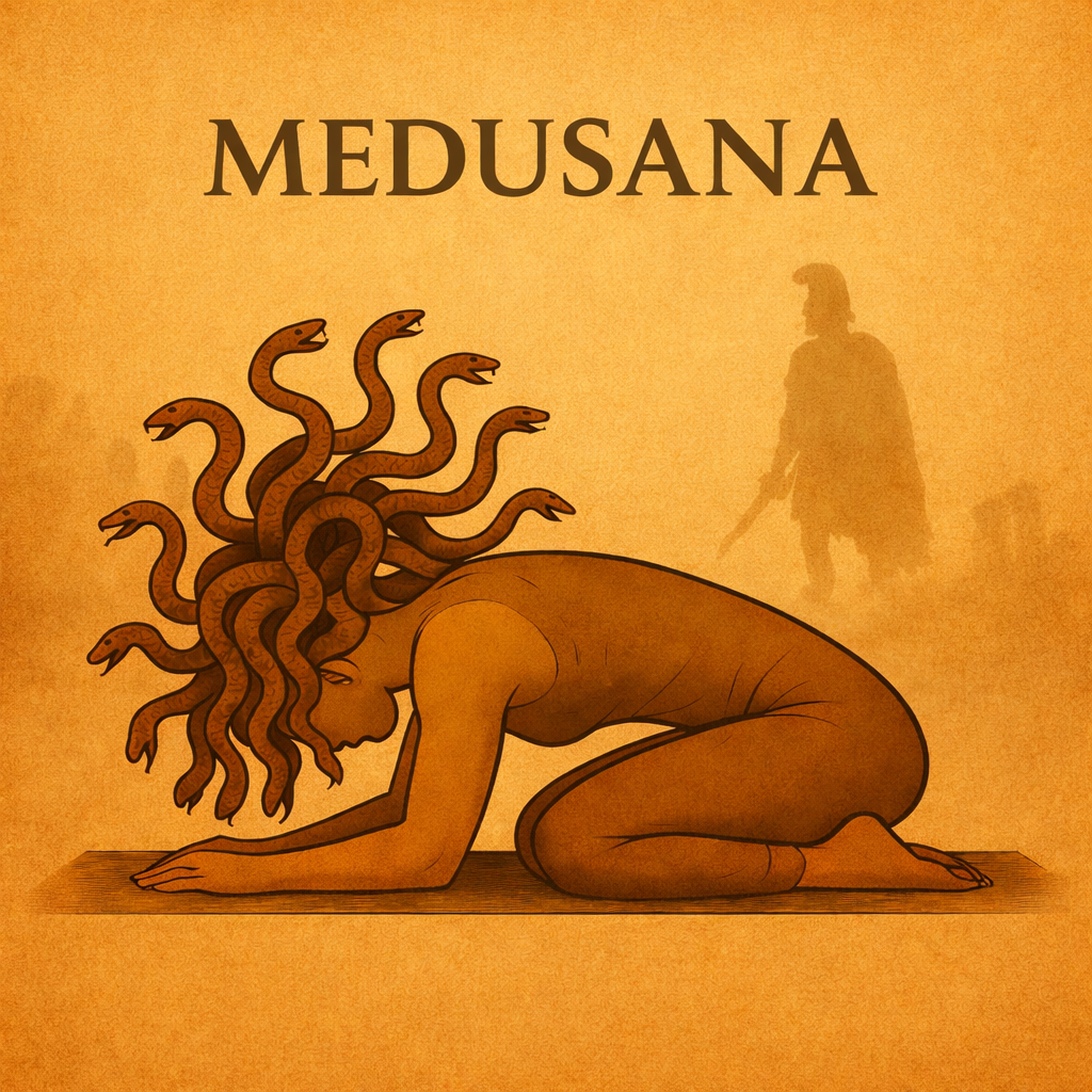 Medusana — Medusa reimagined as a yoga teacher